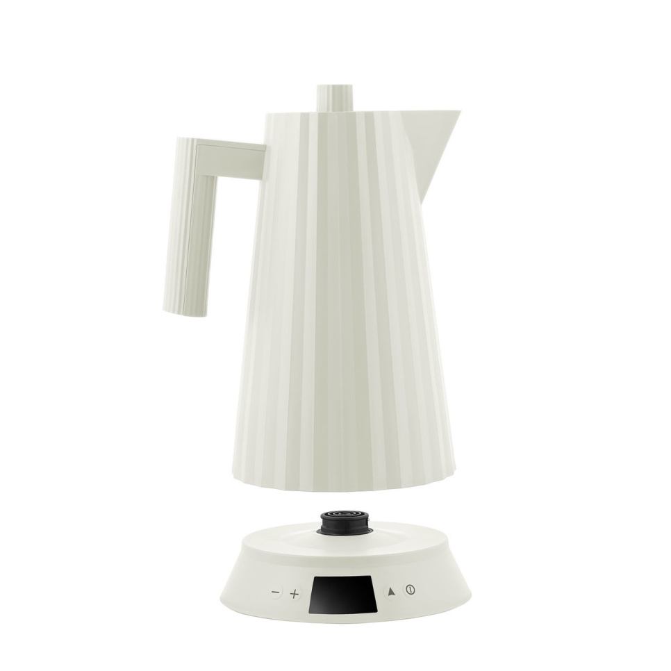 Wasserkocher mit Temperaturregelung, Plissé, Weiß - Alessi