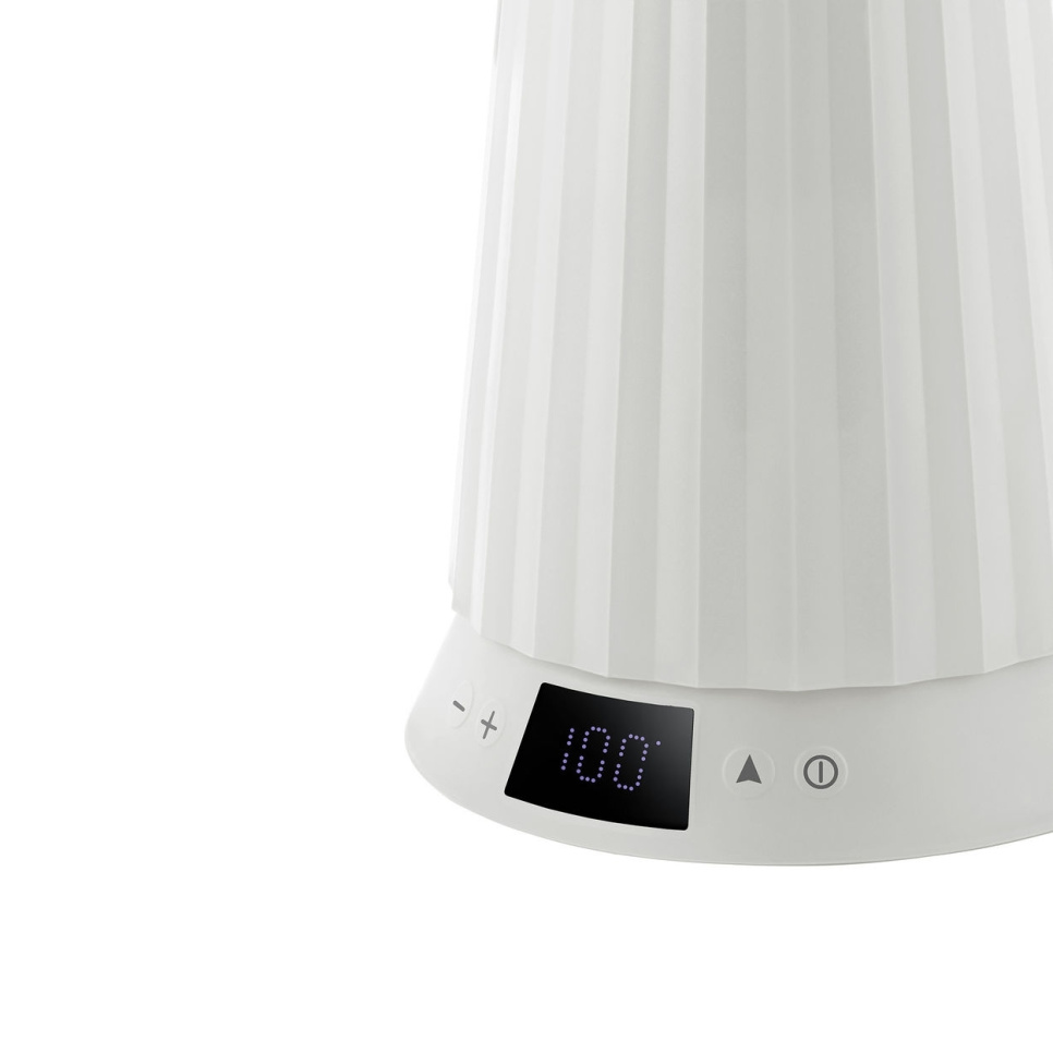 Wasserkocher mit Temperaturregelung, Plissé, Weiß - Alessi
