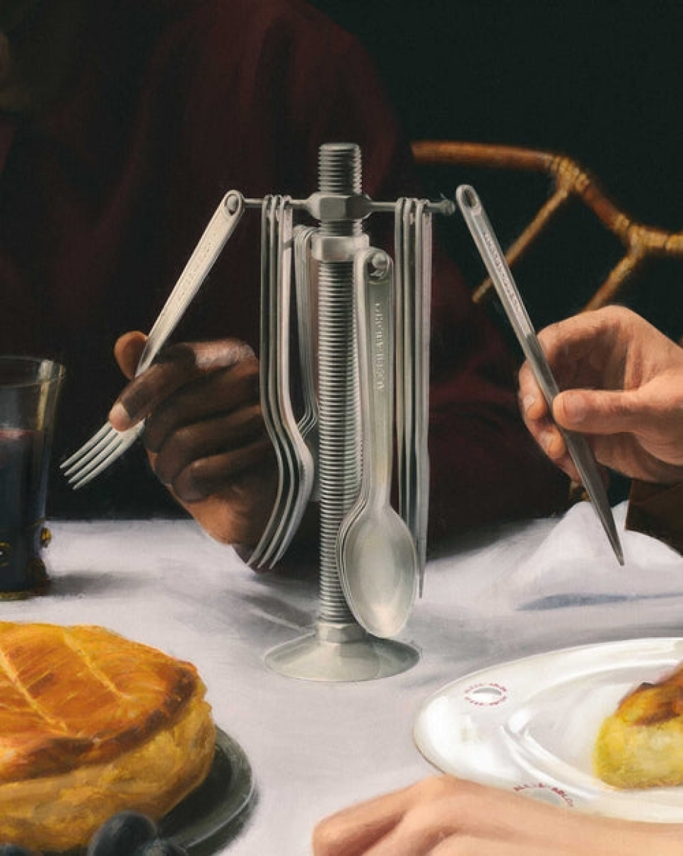 Besteckset 16-teilig + Ständer, Conversational Objects - Alessi