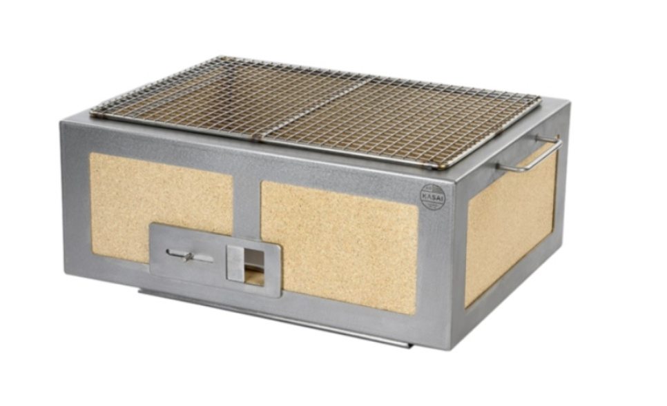 Tischgrill/Konrogrill mit Edelstahlrahmen, mittelbreit 46 x 36 cm - Kasai in der Gruppe Kochen / Küchenutensilien / Asiatische Küche bei The Kitchen Lab (1512-25806)