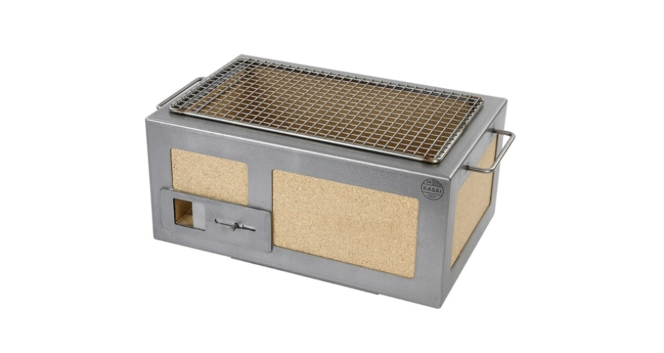 Tischgrill/Konrogrill mit Edelstahlrahmen, Little 40 x 26 cm - Kasai in der Gruppe Kochen / Küchenutensilien / Asiatische Küche bei The Kitchen Lab (1512-25807)