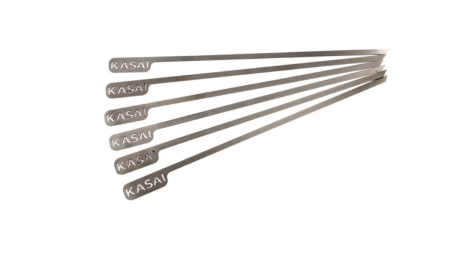 Flachspieße, 45cm, 6er-Pack - Kasai in der Gruppe Grills, Herde & Öfen / Grillzubehör / Grillspieße bei The Kitchen Lab (1512-29535)