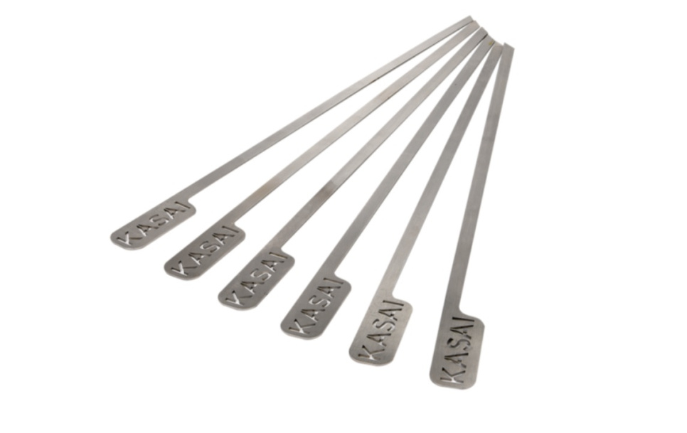 Flachspieße, 45cm, 6er-Pack - Kasai