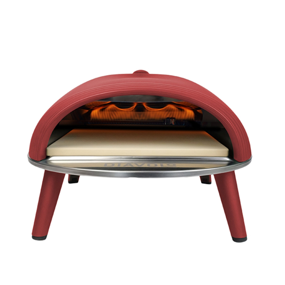 Pizzaofen Diavolo, gasbefeuert, rot - Delivita in der Gruppe Grills, Herde & Öfen / Öfen / Pizzaöfen bei The Kitchen Lab (1512-31906)