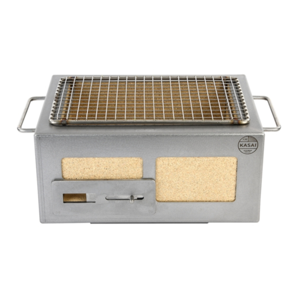 Tischgrill/Konrogrill mit Edelstahlrahmen, Nano 31 x 23 cm - Kasai in der Gruppe Kochen / Küchenutensilien / Asiatische Küche bei The Kitchen Lab (1512-31919)