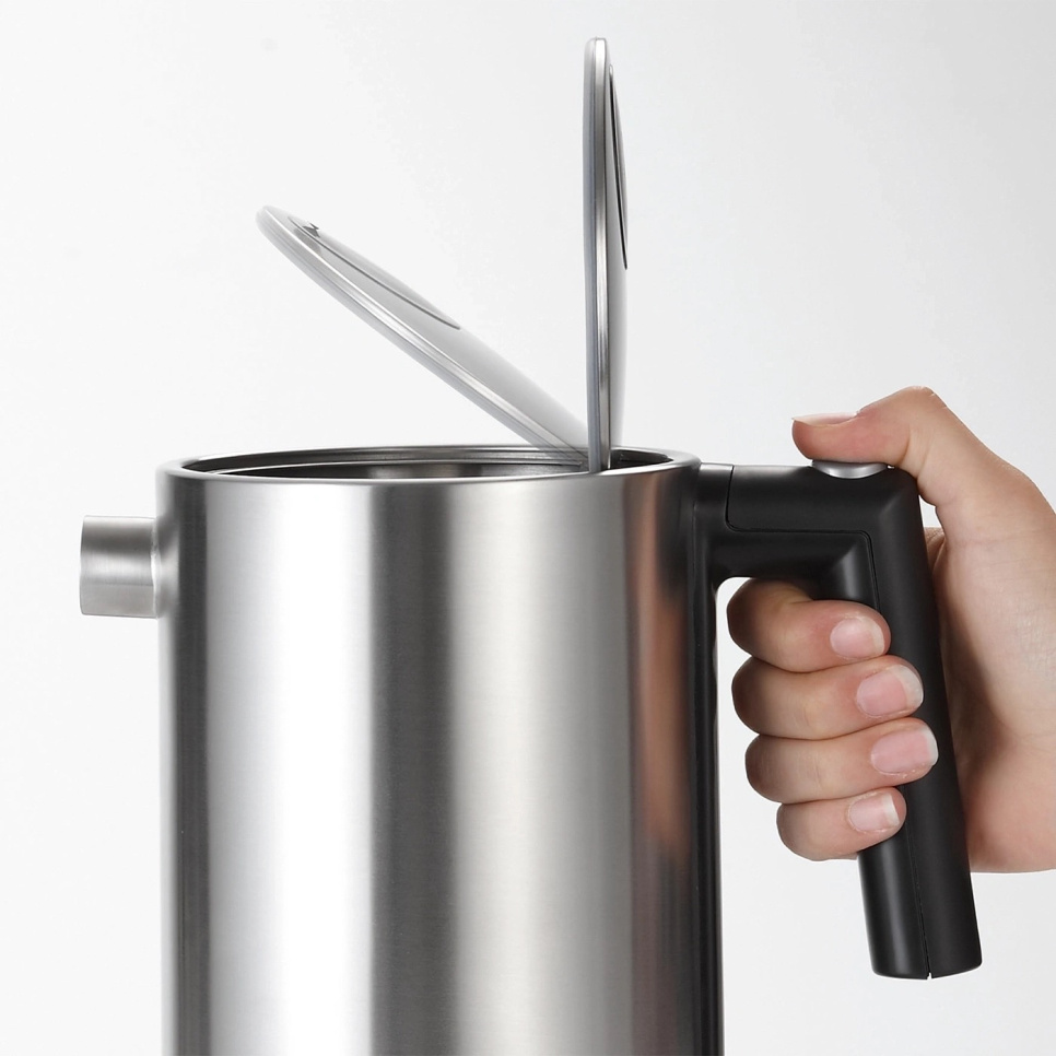 Wasserkocher mit Temperatureinstellung 1,2 L, Edelstahl - Graef
