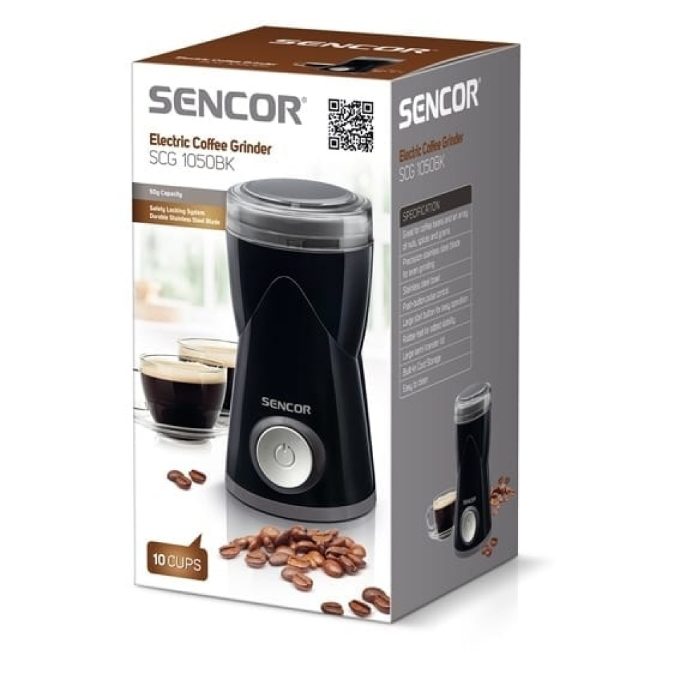 Gewürz- und Kaffeemühle, elektrisch, schwarz - Sencor