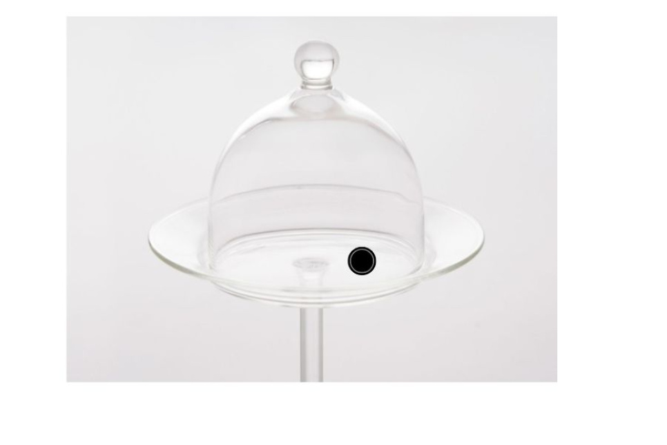 Rubi Haube mit Ventil, 9cm und Glasschale auf Fuß, 13cm - 100% Chef in der Gruppe Küchengeräte / Andere Küchengeräte / Smoking Guns bei The Kitchen Lab (1532-14383)