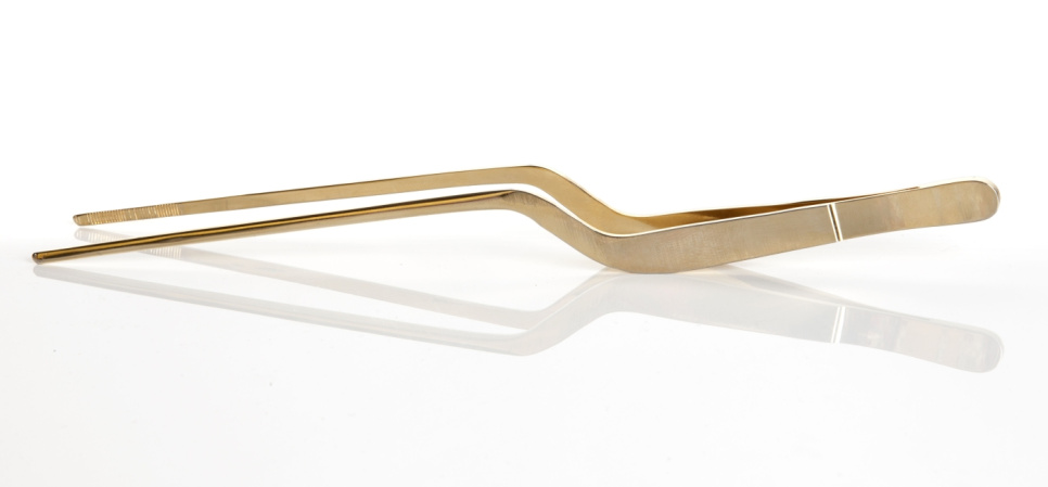Overlay-Pinzette aus 14k Gold, versetzt - 100% Chef - 20 cm in der Gruppe Kochen / Küchenutensilien / Zangen & Pinzetten bei The Kitchen Lab (1532-14418)