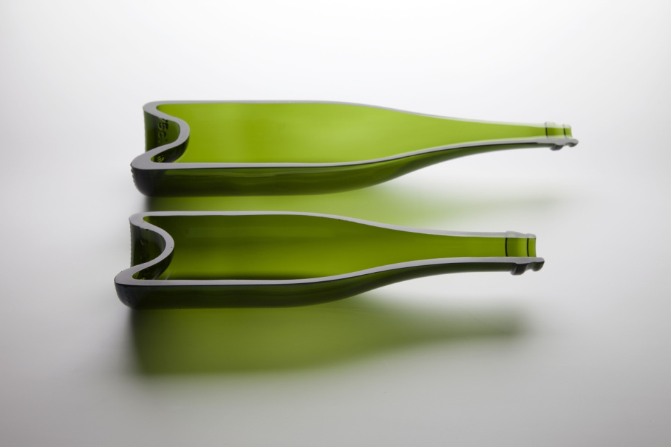Teller, halbe Flasche Champagner, 6er-Pack – 100 % Chef