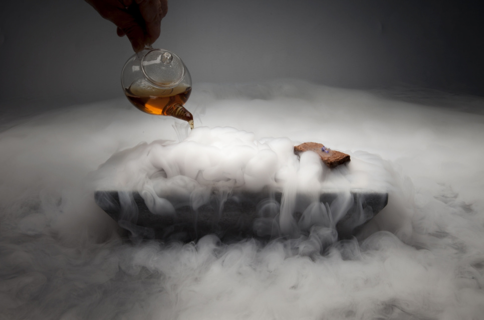 Eisgrill zum Servieren mit flüssigem Stickstoff oder kohlensäurehaltigem Eis – 100 % Chef