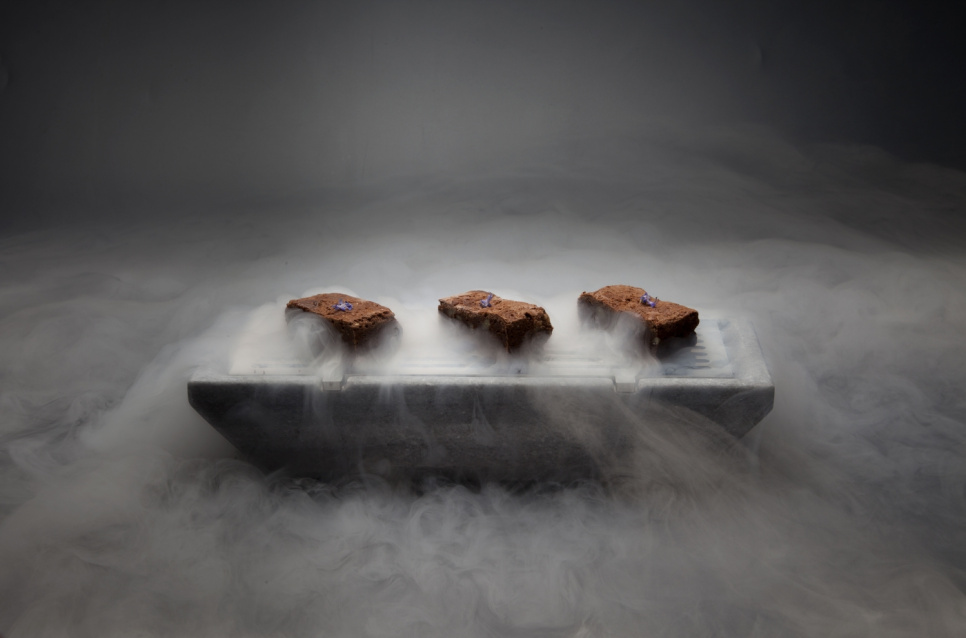 Eisgrill zum Servieren mit flüssigem Stickstoff oder kohlensäurehaltigem Eis – 100 % Chef