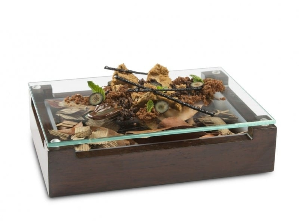 Nussholzkiste zum Servieren - 100% Chef