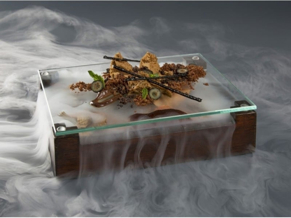 Nussholzkiste zum Servieren - 100% Chef