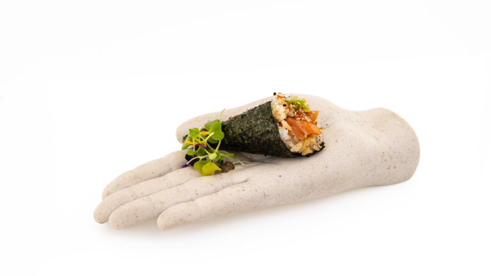 Servierplatte aus Marmorimitation, Hand - 100% Chef
