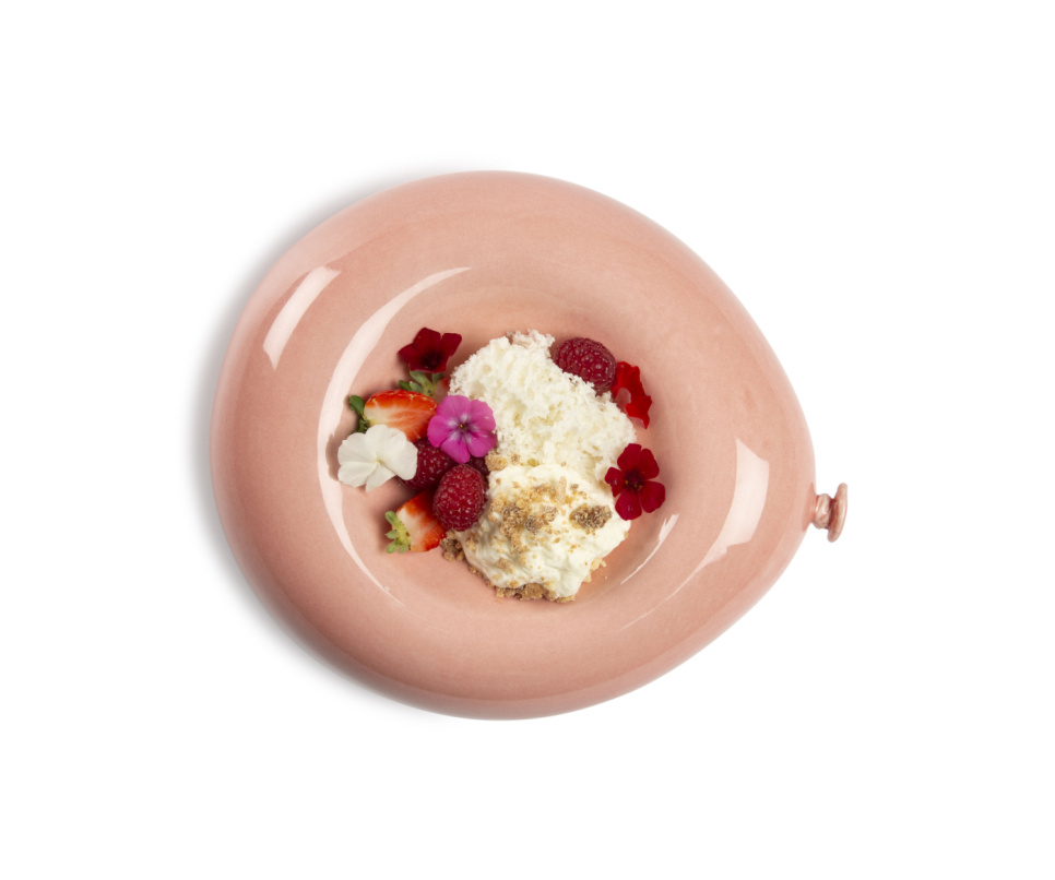 Servierplatte aus Porzellan, Ballon - 100% Chef