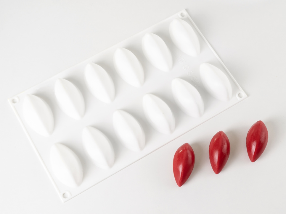 Silikonform für Dekoration, Quenelle - 100% Chef in der Gruppe Backen / Backformen / Silikonformen bei The Kitchen Lab (1532-31085)