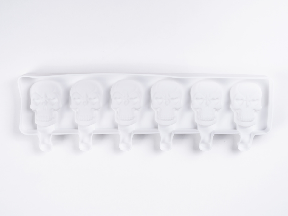 Silikonform für Eiscreme, Totenkopf - 100% Chef