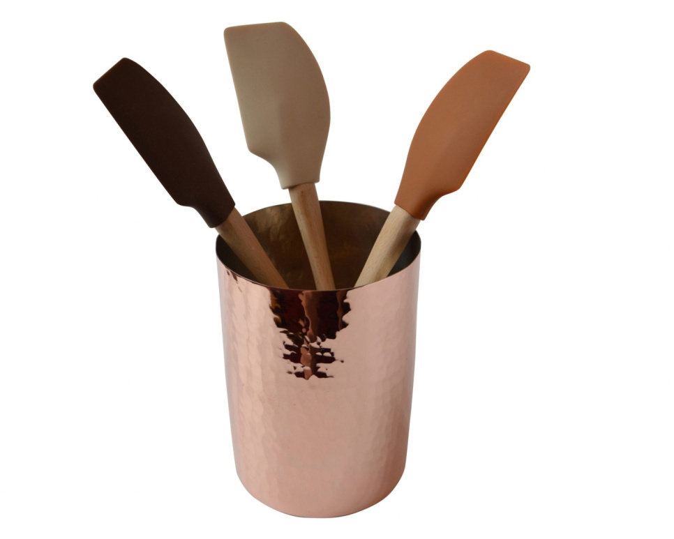 Utensilienbehälter aus gehämmertem Kupfer, ø12 cm in der Gruppe Kochen / Küchenutensilien / Aufbewahrung bei The Kitchen Lab (1544-14684)