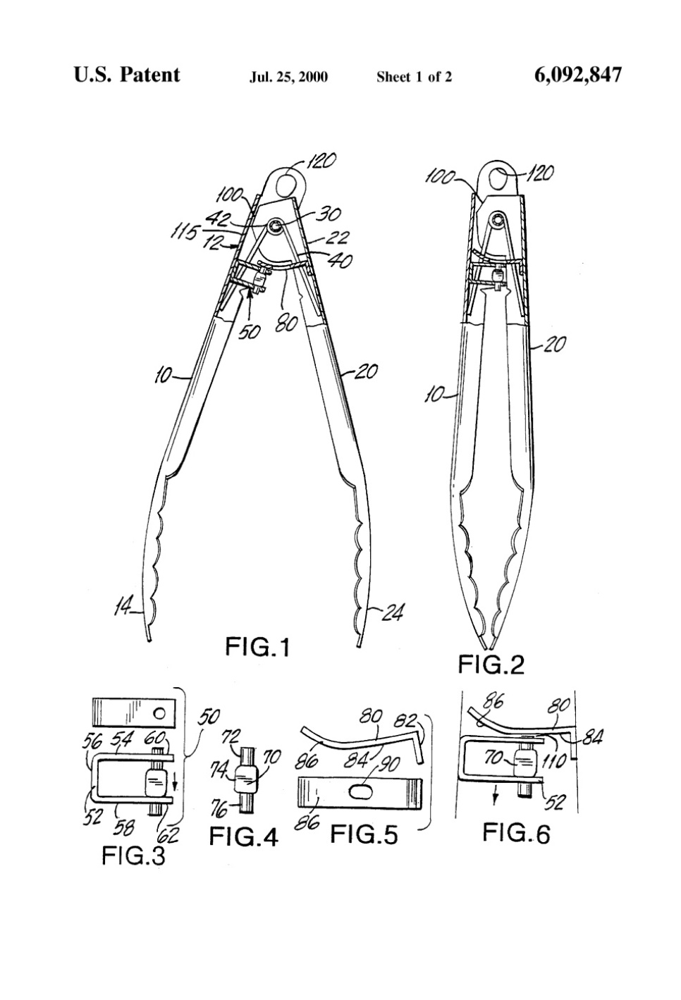 Abschließbare Küchenzange - Rösle