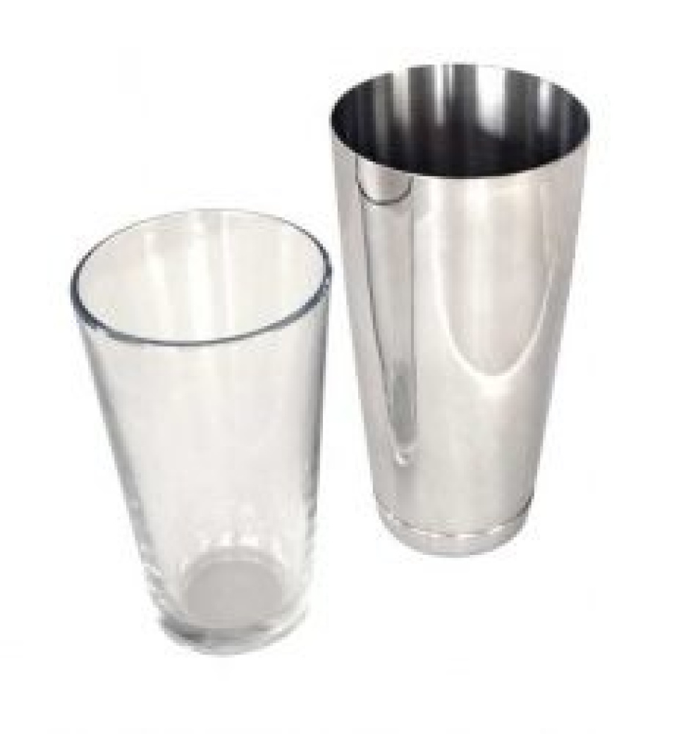 Boston Shaker in zwei Teilen, Edelstahl und Glas in der Gruppe Bar & Wein / Bar-Ausstattung / Shaker bei The Kitchen Lab (1548-26179)