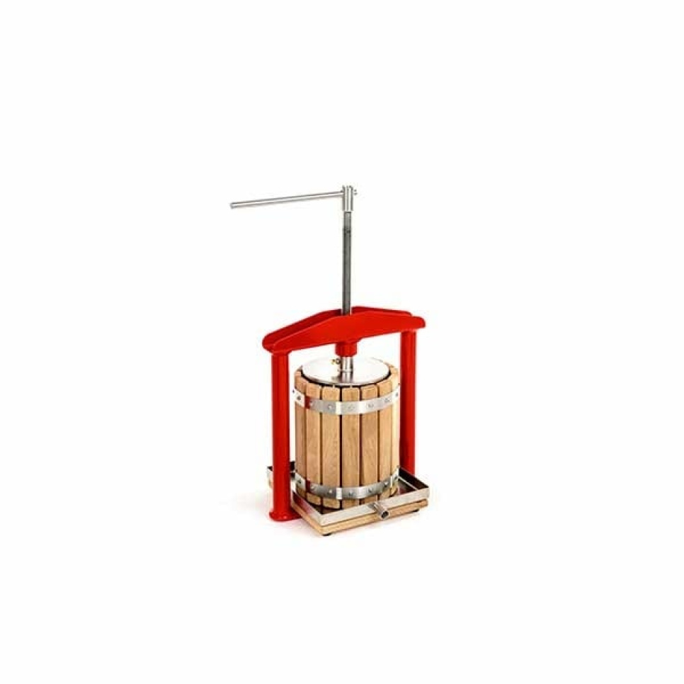 Manuelle Obstpresse, Eiche, 5 L - Apple Press in der Gruppe Küchengeräte / Entsafter & Saftmaschinen / Fruchtpressen bei The Kitchen Lab (1557-24563)