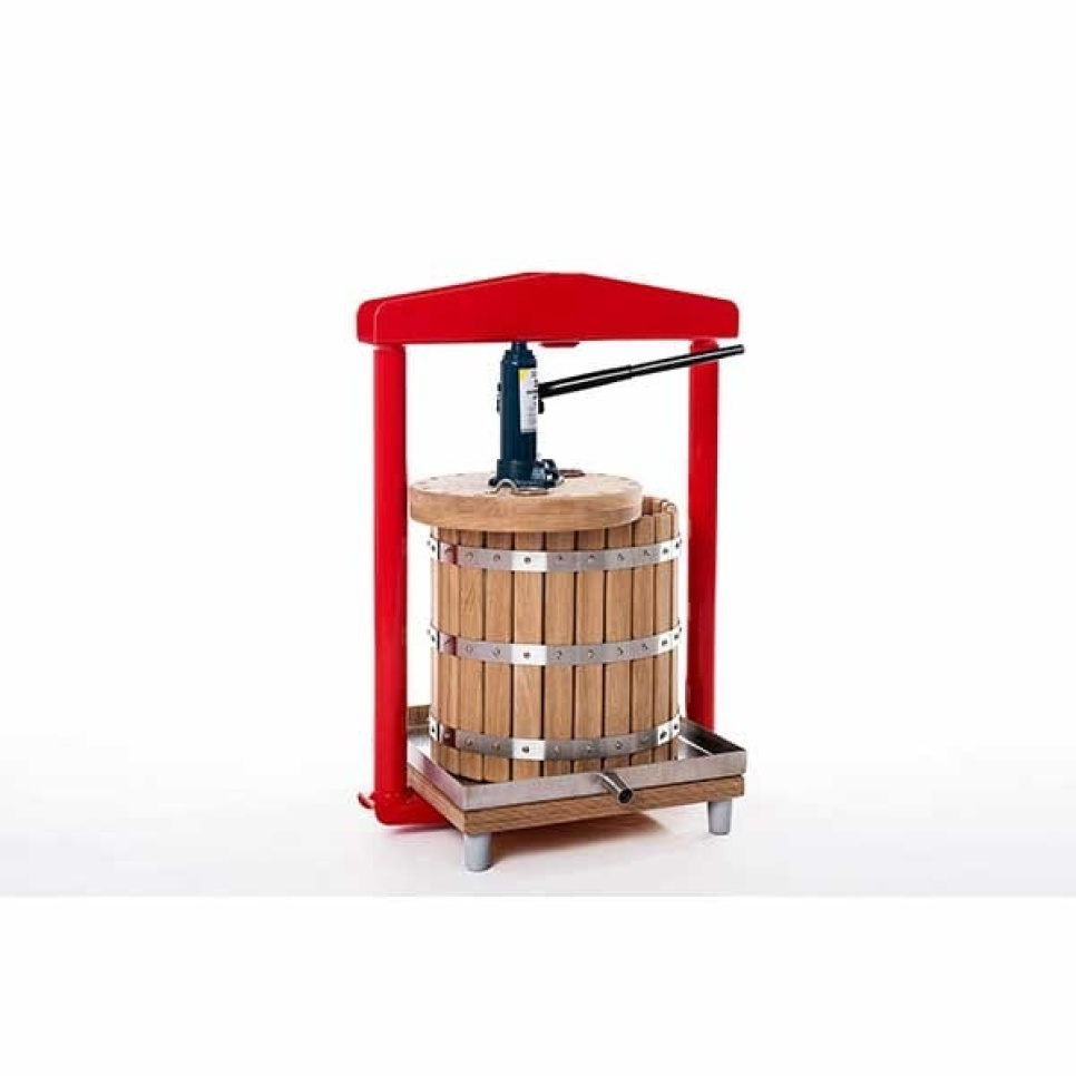 Hydraulische Obstpresse, Eiche, 26 L - Apple Press in der Gruppe Küchengeräte / Entsafter & Saftmaschinen / Fruchtpressen bei The Kitchen Lab (1557-24571)