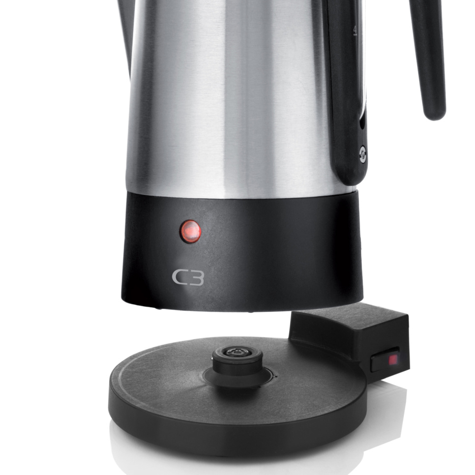 Perkolator, Gebürsteter Edelstahl, 10 Tassen – C3