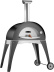 Pizzaofen, holzbeheizt, Ciao - Alfa Forni - Grau, Backofen und Unterbau