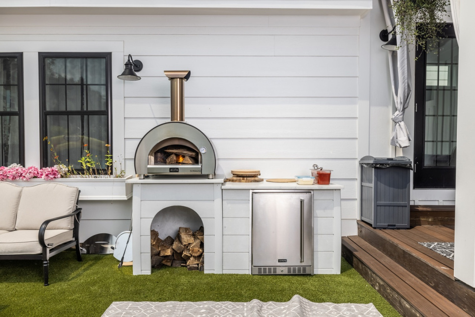 5 Minuten, holzbefeuerter Pizzaofen, kupferfarben - Alfa Forni