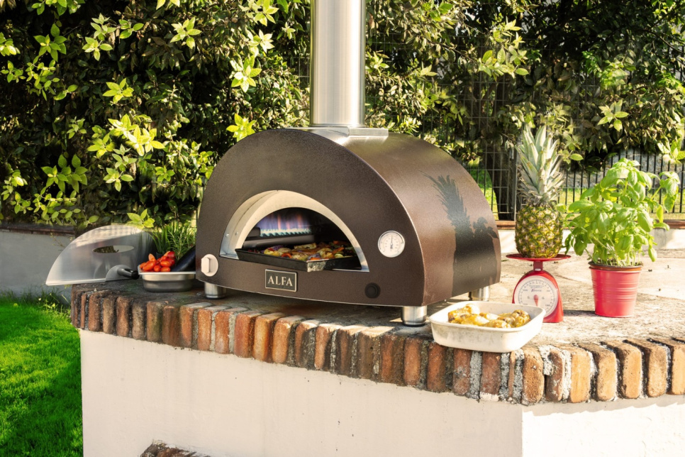 Pizzaofen Nano, Gasbefeuert, kupferfarben - Alfa Forni