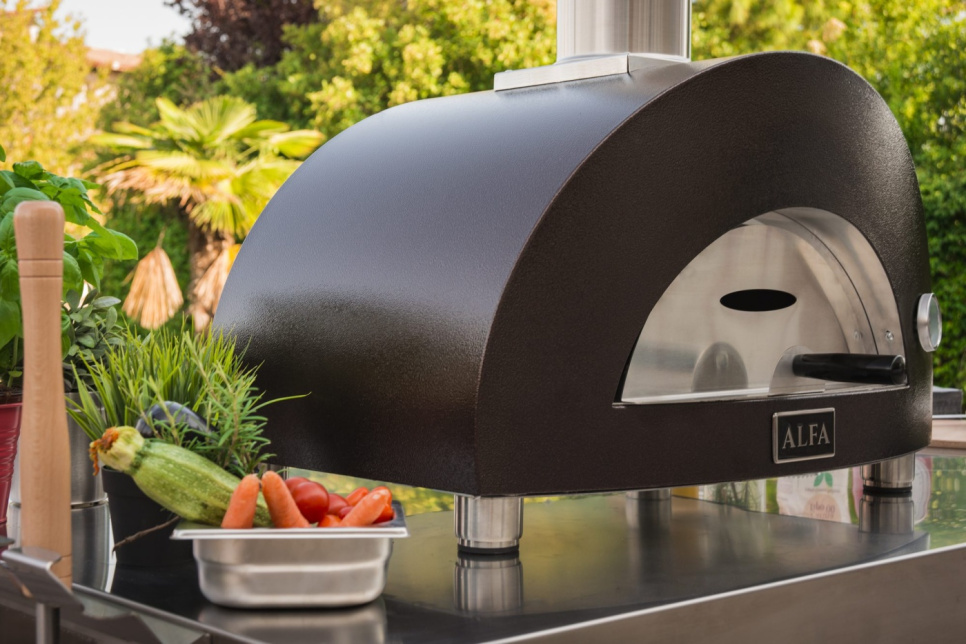 Pizzaofen Nano, Gasbefeuert, kupferfarben - Alfa Forni