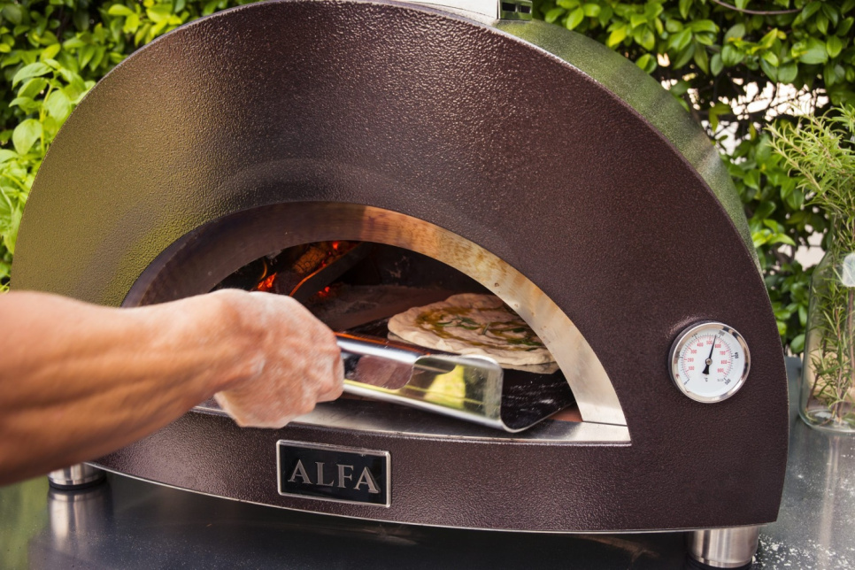 Pizzaofen Nano, Holzbefeuert, Kupferfarben - Alfa Forni