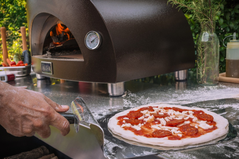 Pizzaofen Nano, Holzbefeuert, Kupferfarben - Alfa Forni