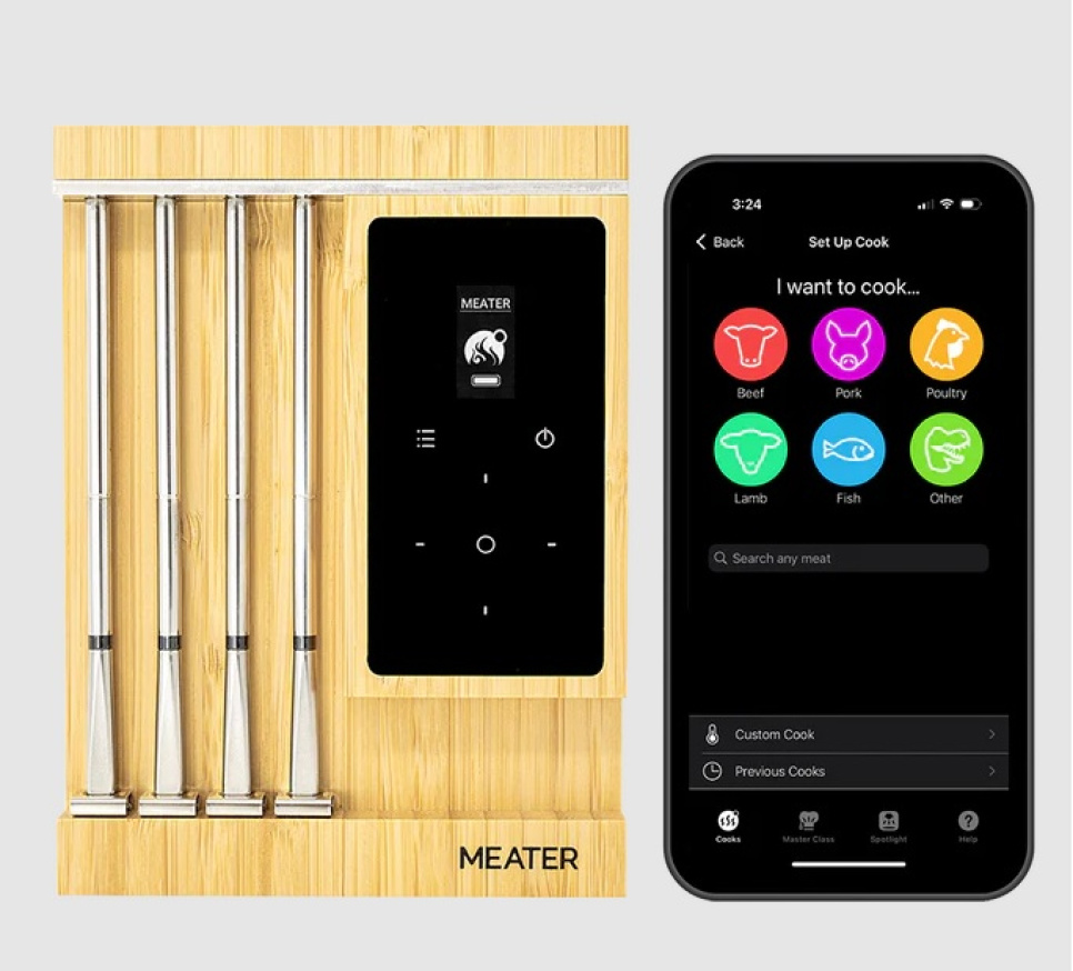 Kabelloses Grillthermometer mit 4 Sonden, Meater Pro XL