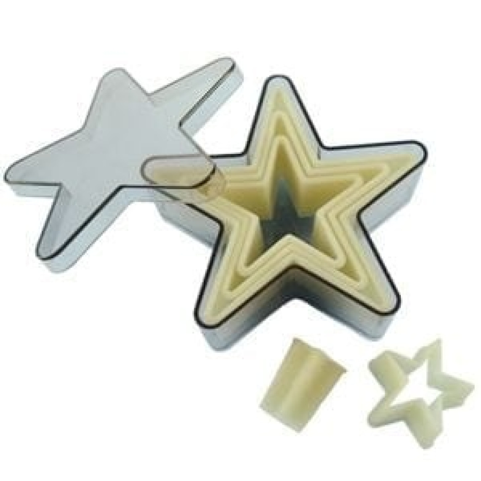 Ausstecher Stern, 5er-Pack - de Buyer in der Gruppe Backen / Backutensilien / Ausstecher & Stanzringe bei The Kitchen Lab (1602-15606)