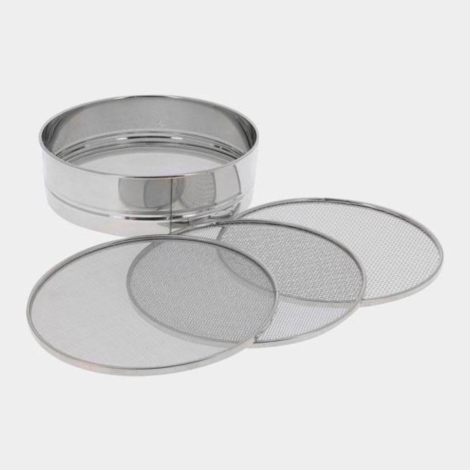Mehlsieb mit vier abnehmbaren Netzen, 21 cm - de Buyer in der Gruppe Backen / Backutensilien / Mehlsiebe bei The Kitchen Lab (1602-15617)