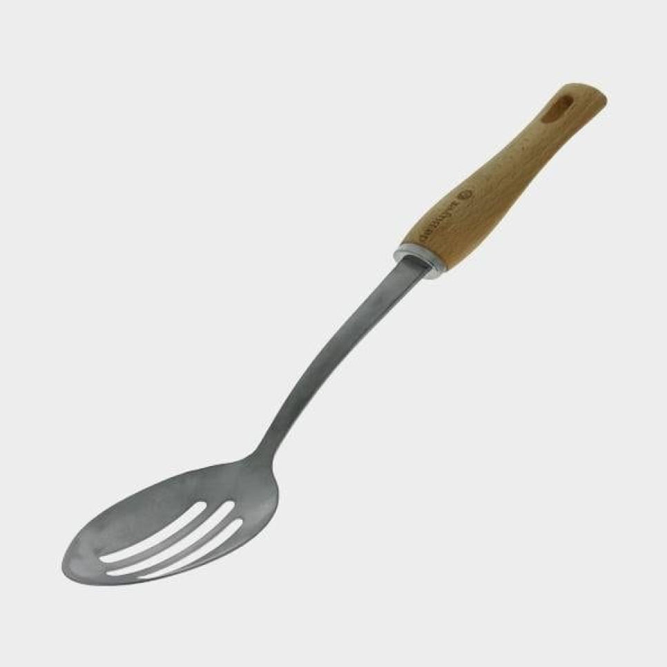Perforierter Servierlöffel mit Holzgriff, B Bois - de Buyer in der Gruppe Tischgedeck / Besteck / Servierutensilien bei The Kitchen Lab (1602-17783)