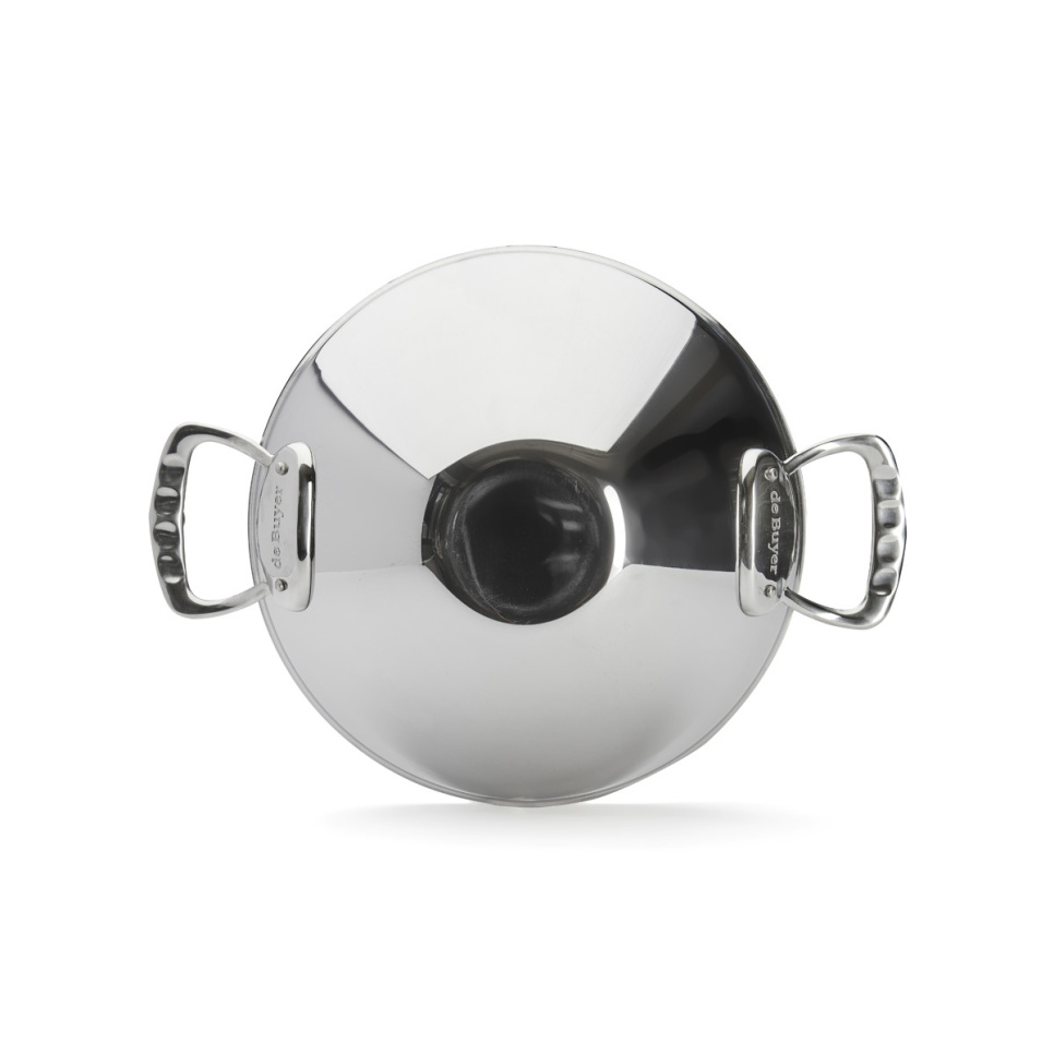 Wok in Edelstahl mit zwei Griffen, 32 cm, Affinität - de Buyer