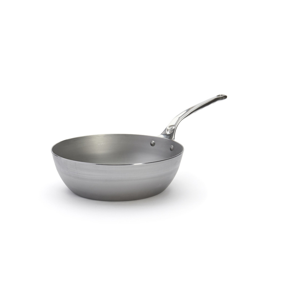 Sauteuse in Kohlenstoffstahl mit Edelstahlgriff, 28 cm, Mineral B Pro - de Buyer in der Gruppe Kochen / Bratpfannen / Sauteusen bei The Kitchen Lab (1602-27269)