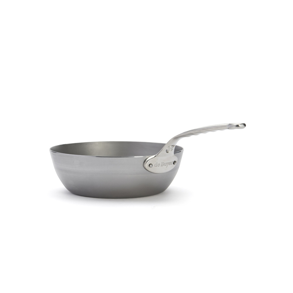 Sauteuse in Kohlenstoffstahl mit Edelstahlgriff, 28 cm, Mineral B Pro - de Buyer