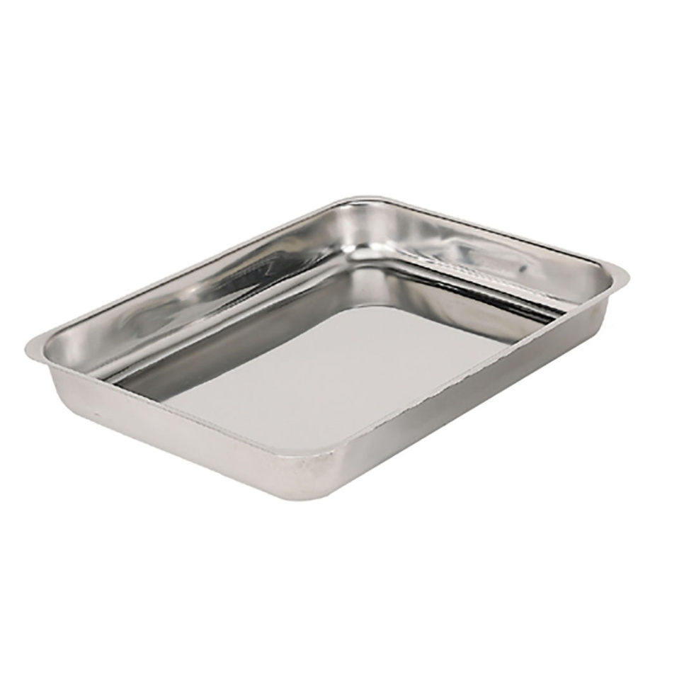 Tiefenscheibe in Edelstahl, 42 x 32 cm - de Buyer in der Gruppe Kochen / Ofenformen & Gastronormbehälter / Backbleche & Teller bei The Kitchen Lab (1602-27299)
