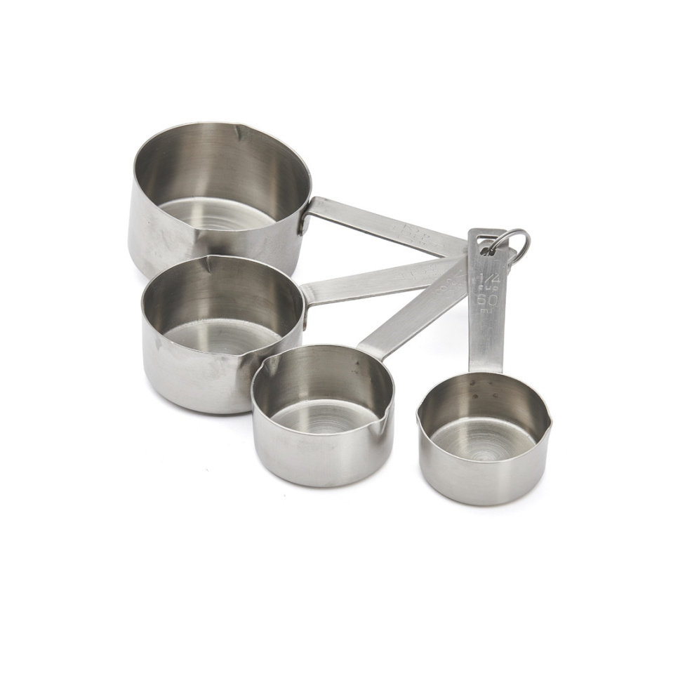 Messungseinsatz für Tassen in vier Teilen, 1/4, 1/3, 1/2 und 1 - de Buyer in der Gruppe Kochen / Messen & Prüfen / Messlöffel bei The Kitchen Lab (1602-27336)