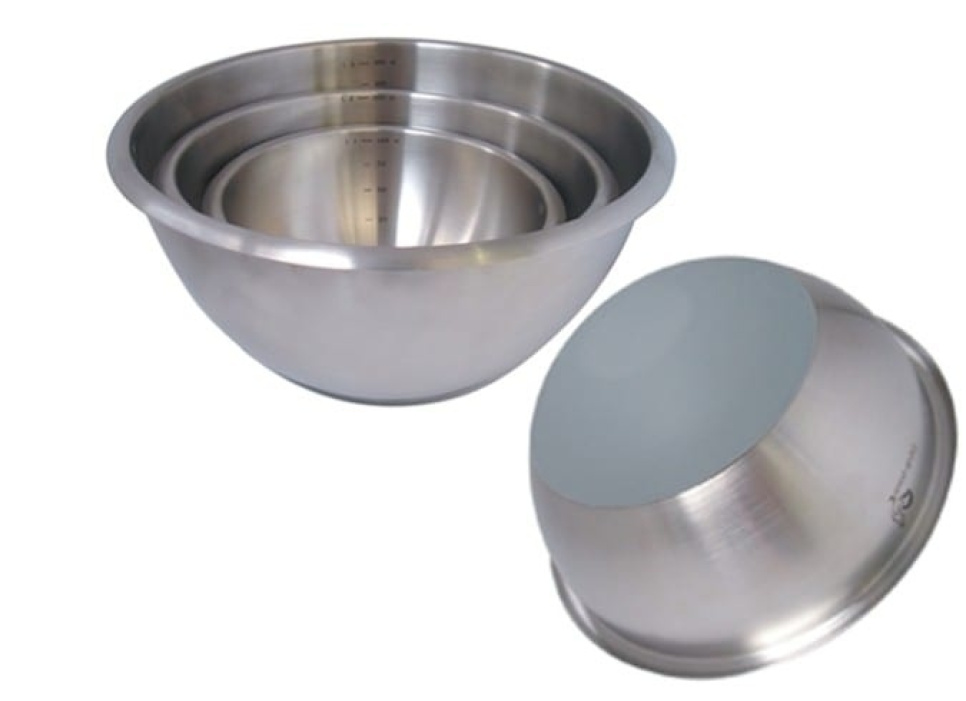 Gemischte Schüssel in Edelstahl, rund mit Silikonboden - de Buyer in der Gruppe Kochen / Küchenutensilien / Schüsseln & Wannen bei The Kitchen Lab (1602-27369)