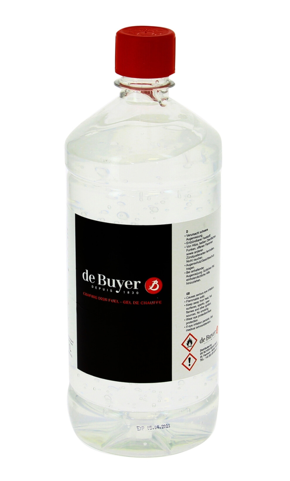Brenner-Gel, Alkohol-Gel, 1 L - de Buyer in der Gruppe Tischgedeck / Sonstiges fürs Tischgedeck & Servieren bei The Kitchen Lab (1602-32814)