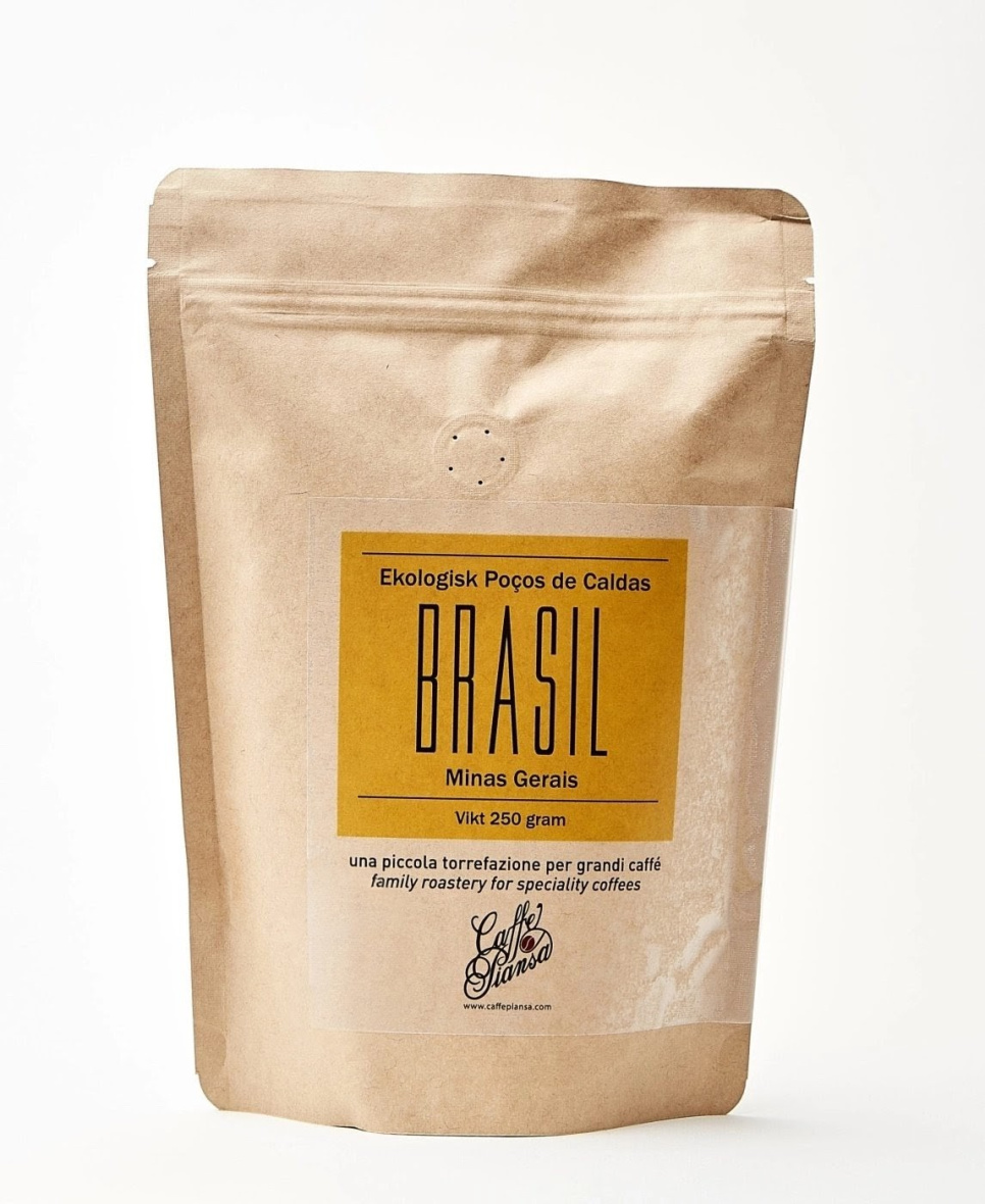 Brasil Minas Gerais Eko einfacher Espresso, 250 g - Piansa in der Gruppe Tee & Kaffee / Kaffeebohnen / Espresso bei The Kitchen Lab (1636-16785)