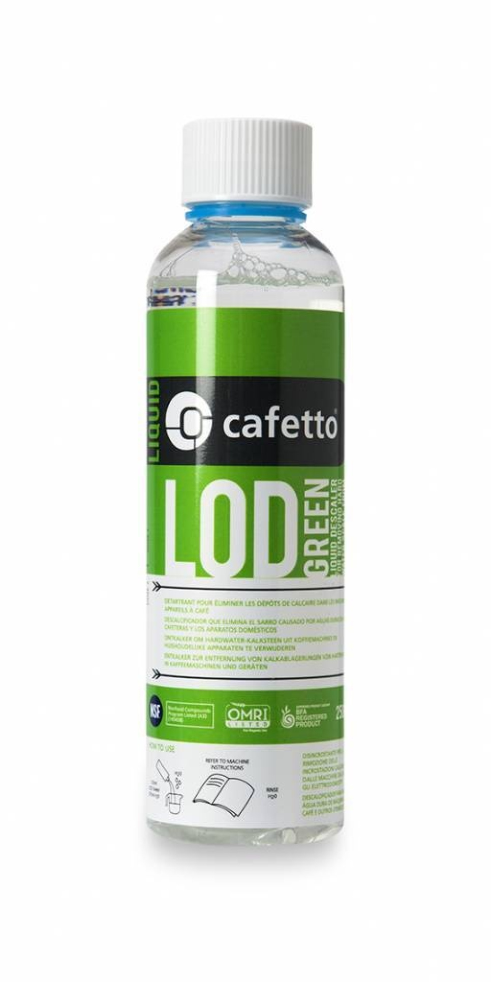 LOD Entkalker für Espressomaschine 250ml - Cafetto in der Gruppe Tee & Kaffee / Kaffeezubehör / Reinigung & Wartung bei The Kitchen Lab (1638-16004)