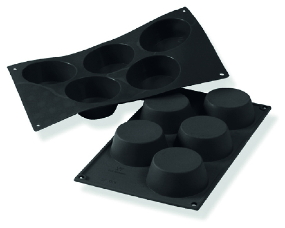 Backform aus Silikon, große Muffins 5 Stk. in der Gruppe Backen / Backformen / Silikonformen bei The Kitchen Lab (1710-16628)