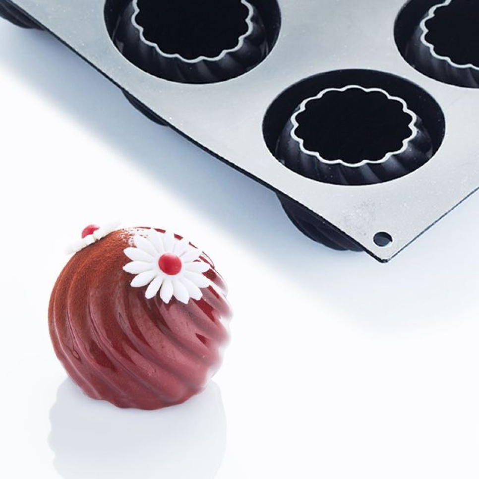 Silikonform, Schwarz, Twist, 30SIL506 - Martellato in der Gruppe Backen / Backformen / Silikonformen bei The Kitchen Lab (1710-26907)