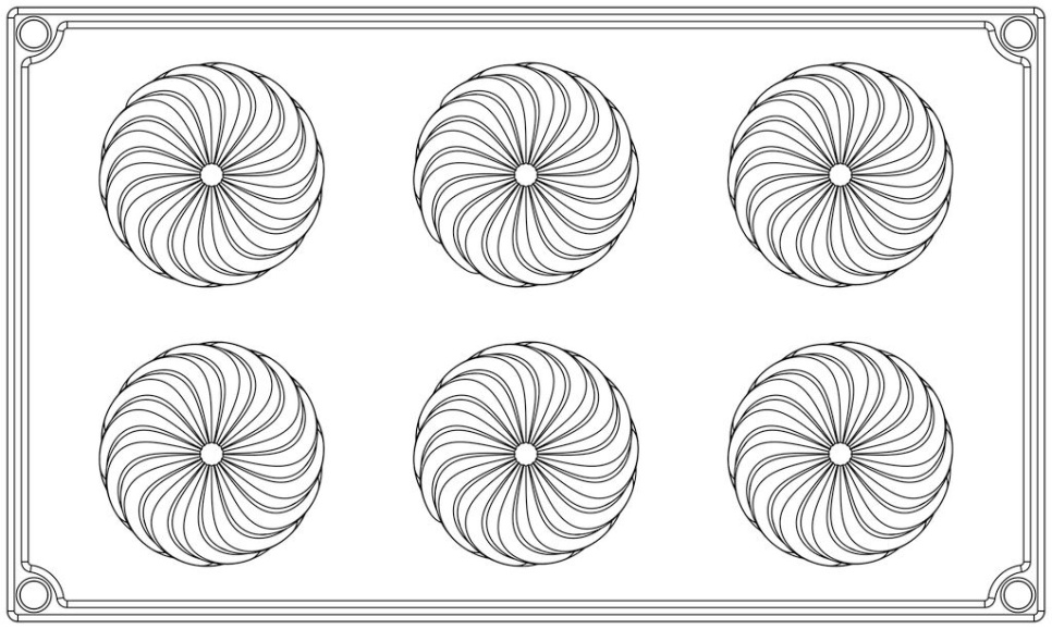 Silikonform, Schwarz, Twist, 30SIL506 - Martellato